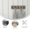 Flash Furniture 24" Weathered Wall Mount Coat Rack with Hooks HFKHD-GDI-CRE8-232315-GG - alternate 2